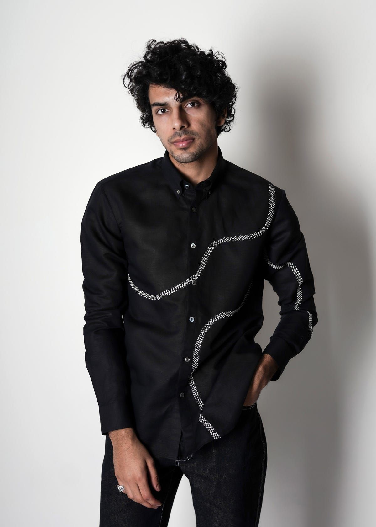 COIL EMBROIDERED SHIRT - image 1