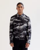 Arid Brushstroke Silk Bomber view 1