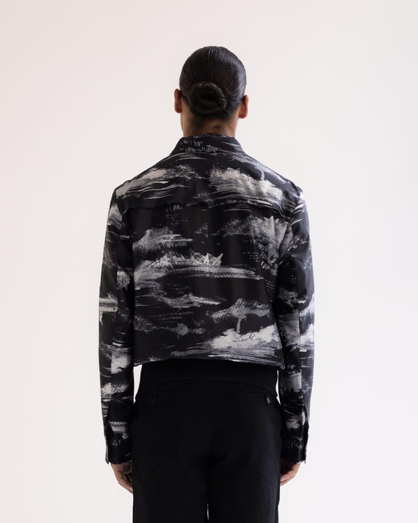 Countrymade India — Arid Brushstroke Silk Bomber