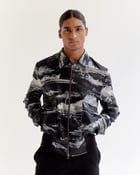 Arid Brushstroke Silk Bomber view 3
