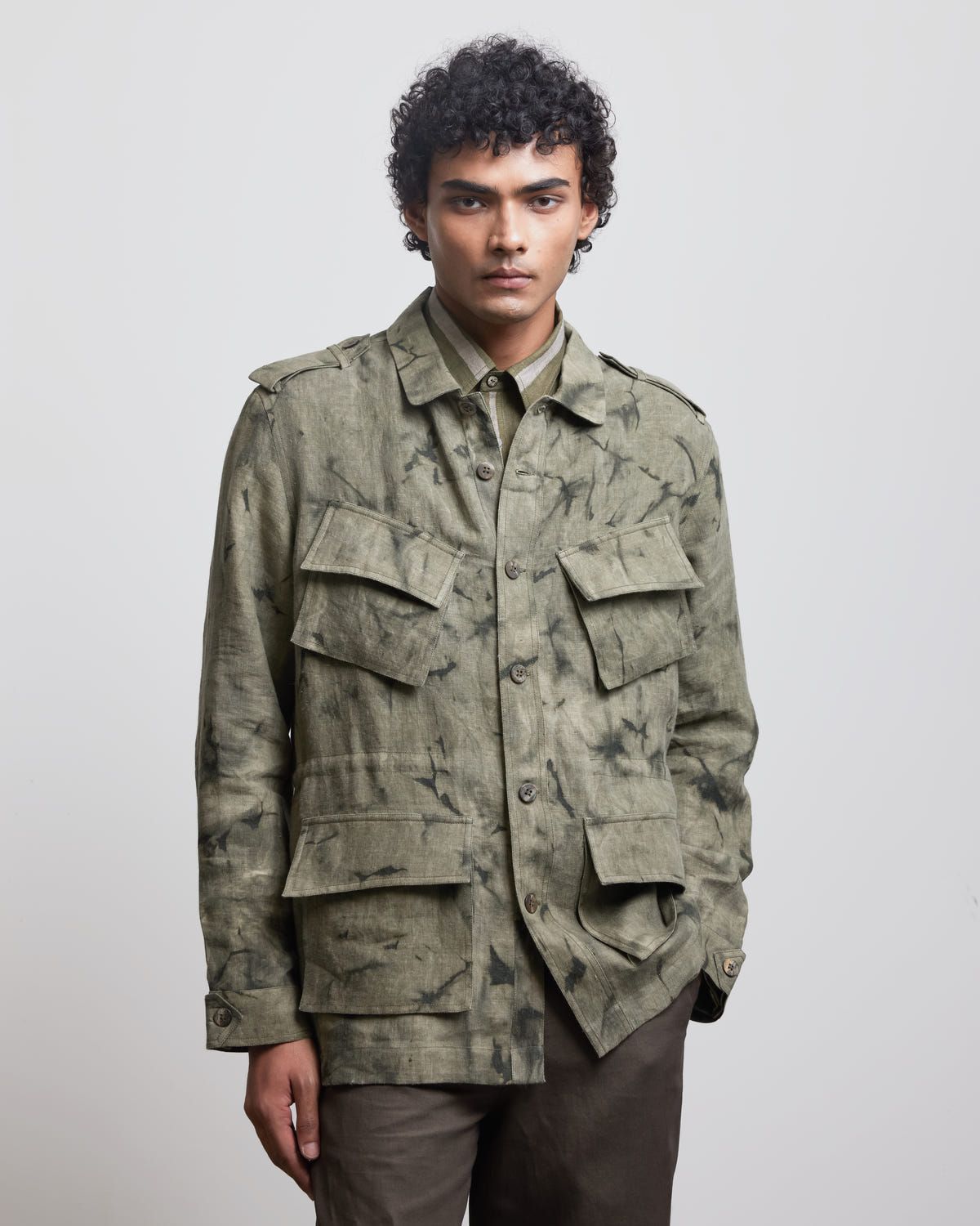 OLIVE SUNFADED SAFARI - image 1