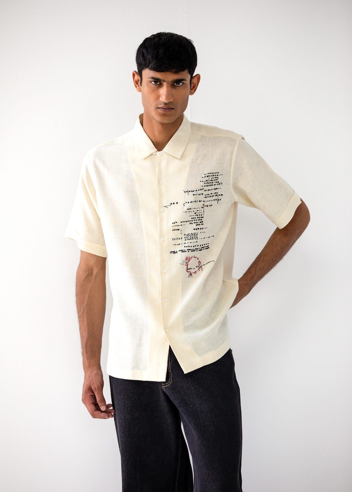 ASEMIC HALF-SLEEVED SHIRT - image 1