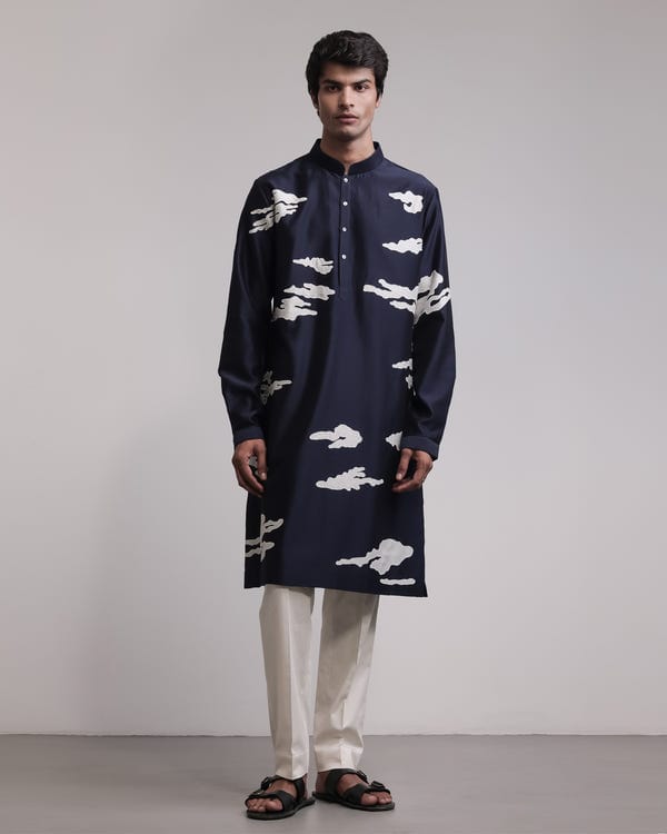 Countrymade India — Residual Camouflage Applique Kurta Set