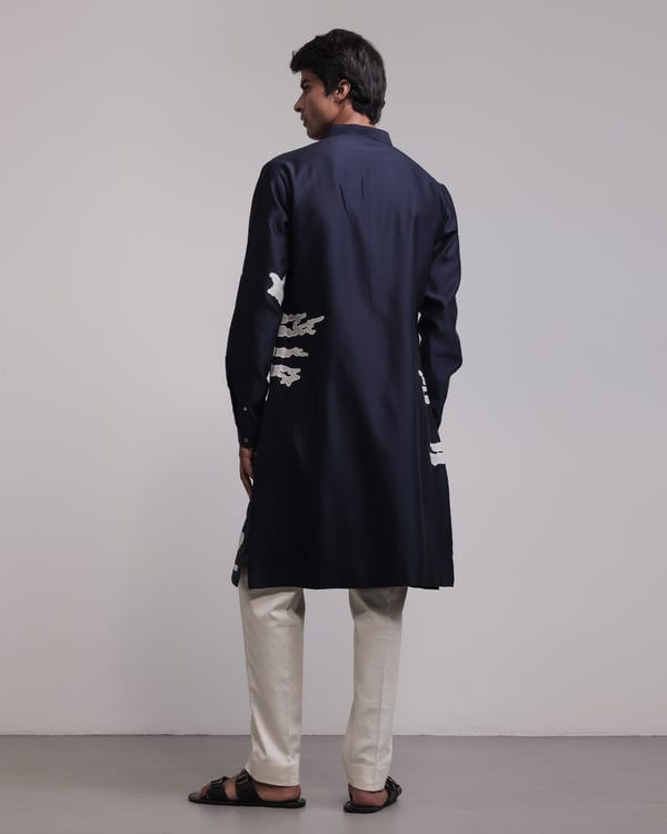 Countrymade India — Residual Camouflage Applique Kurta Set
