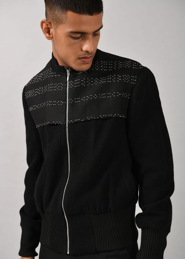 Countrymade India — Morse Code Bomber Jacket