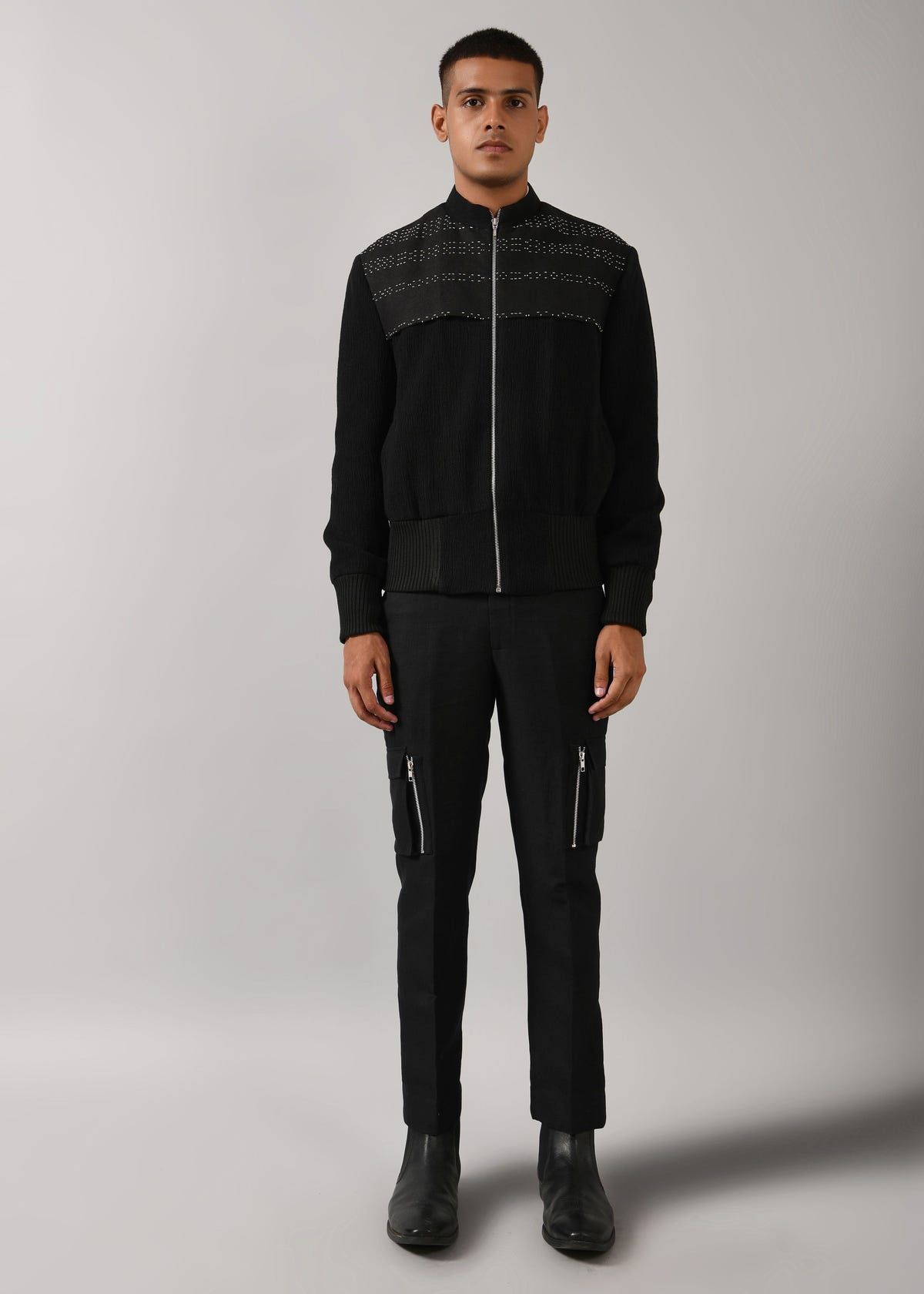 Morse Code Bomber Jacket - image 2