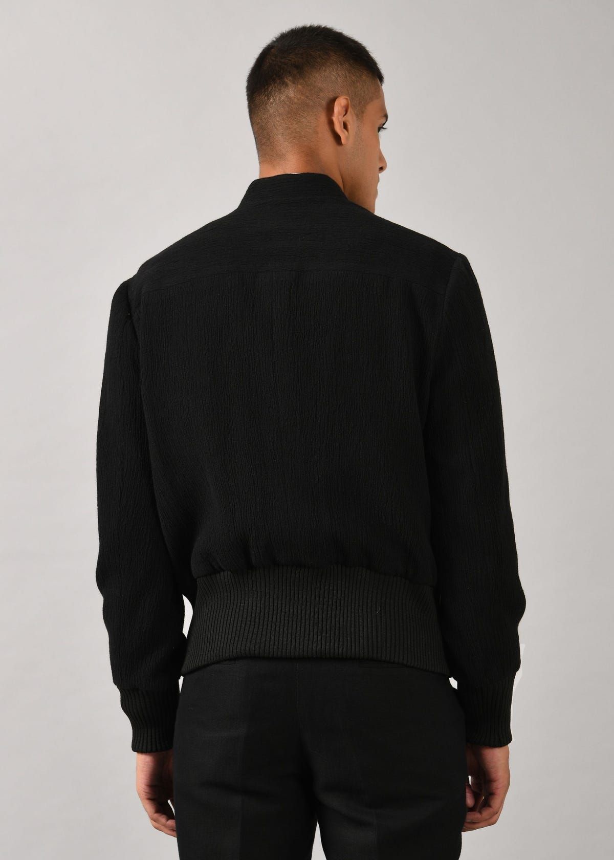 Morse Code Bomber Jacket - image 4