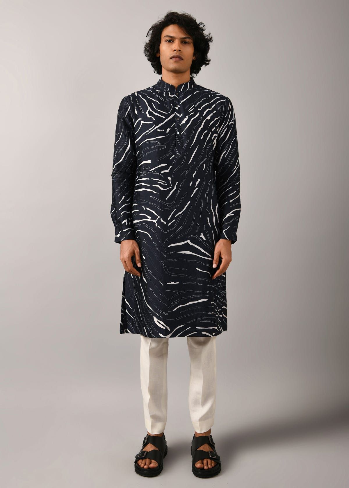 Navy Terrain Maize Kurta - image 2