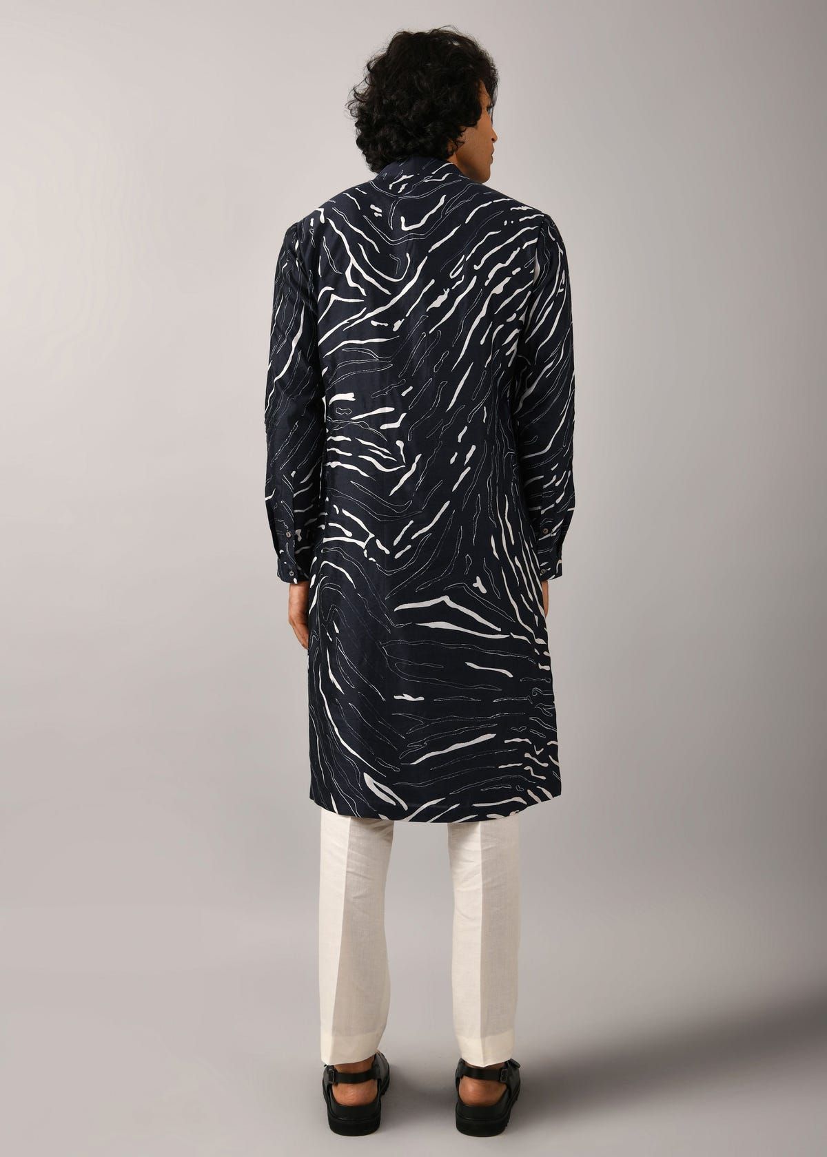 Navy Terrain Maize Kurta - image 5