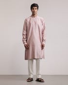 Residual Stitches Linear Kurta Set view 1