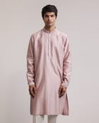 Residual Stitches Linear Kurta Set view 3