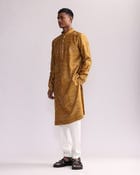 Aboriginal Dots Print Kurta view 3