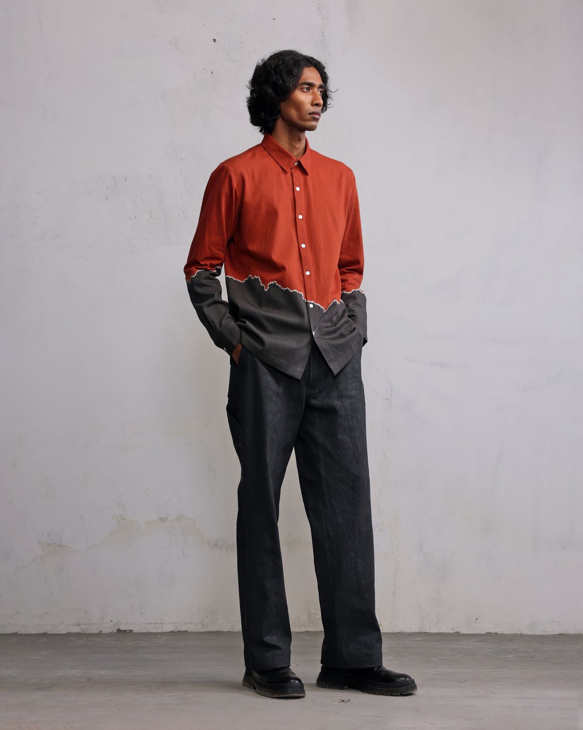 Fractured line Patch Shirt - image 4