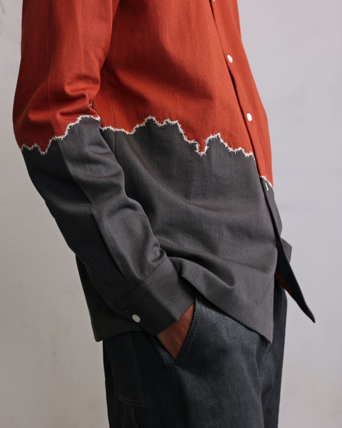 Fractured line Patch Shirt - image 5