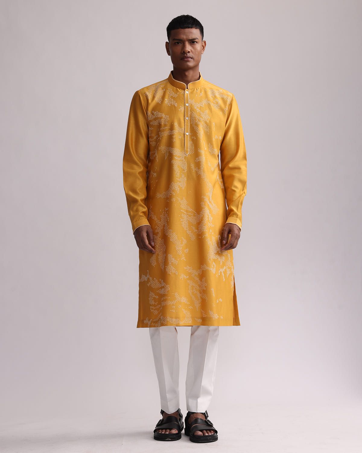 SHADOW CAMO HAND EMBROIDERED KURTA SET - image 1