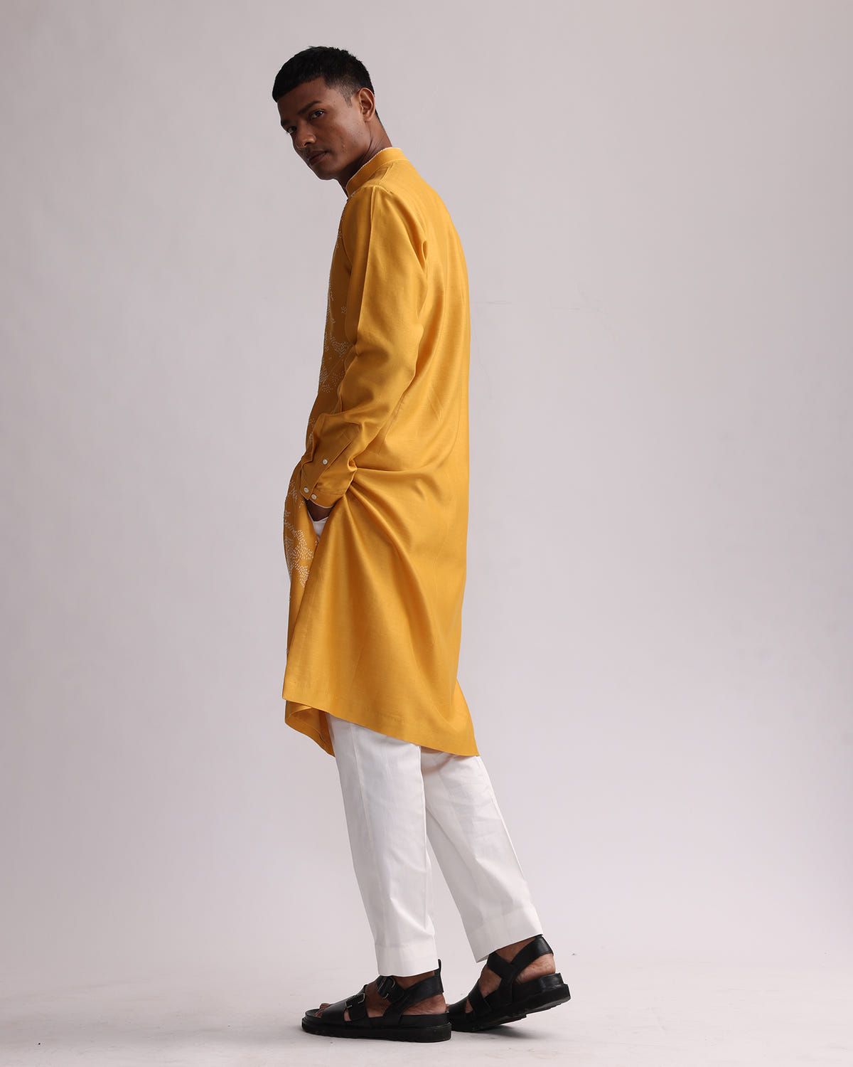 SHADOW CAMO HAND EMBROIDERED KURTA SET - image 2