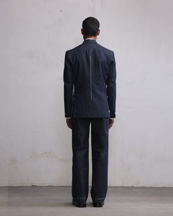 Countrymade India — morden ruins double breasted blazer