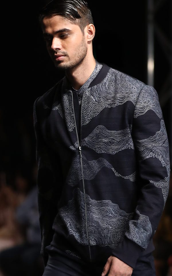Countrymade India — Cloud Print Bomber