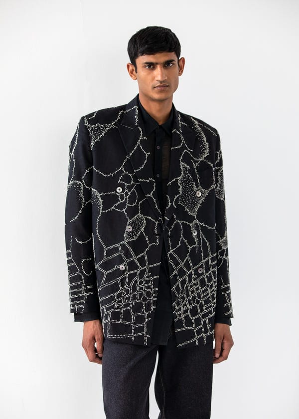 Countrymade India — NORMANDY DOUBLE BREASTED BLAZER