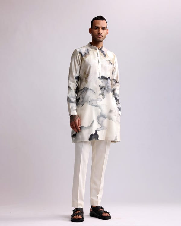 Countrymade India — CHROMITE PRINTED KURTA