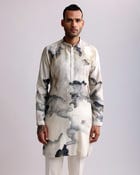 CHROMITE PRINTED KURTA view 3