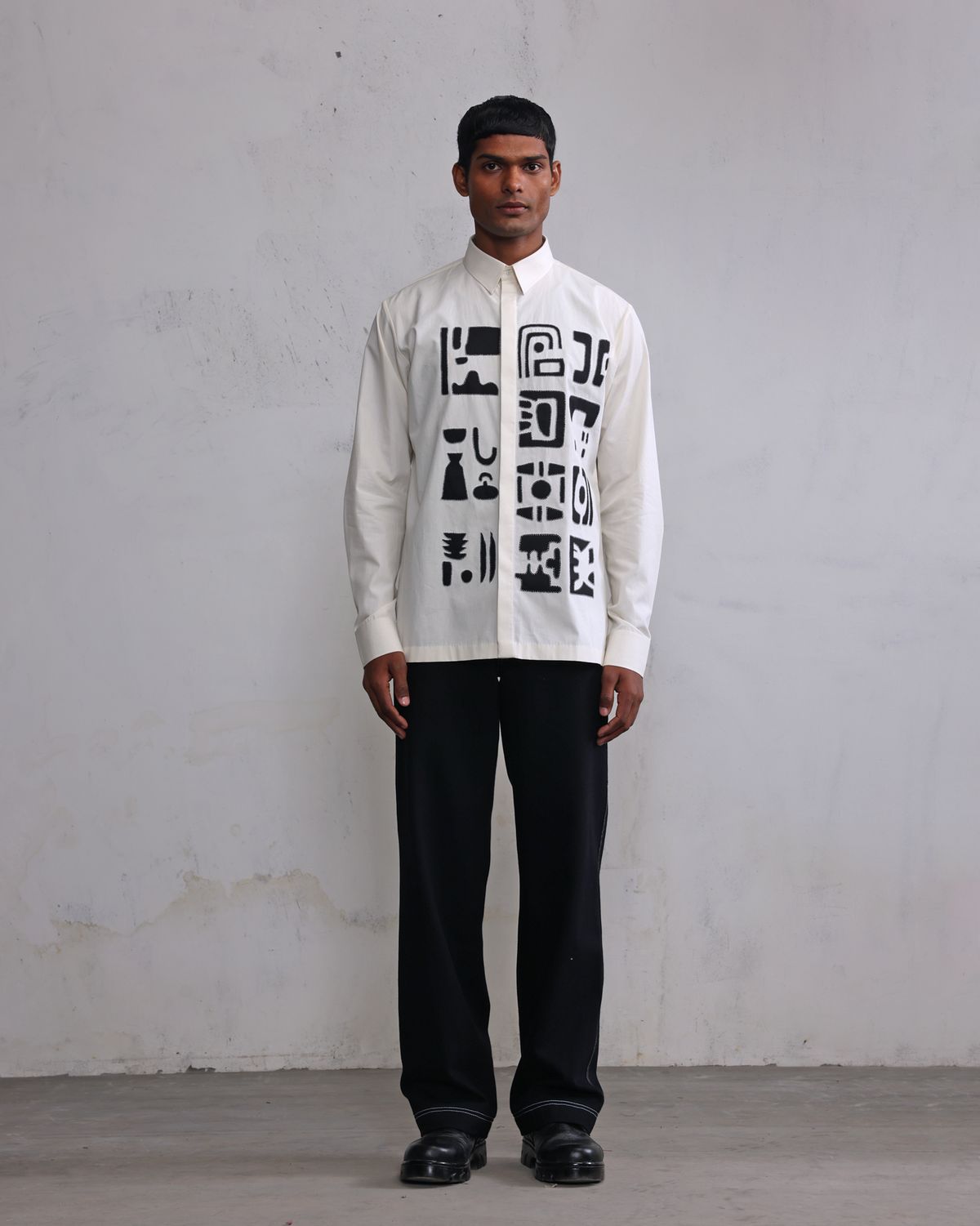 Urban ivory patch shirt - image 2