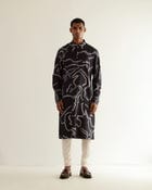 Desert Print Silk Kurta view 2