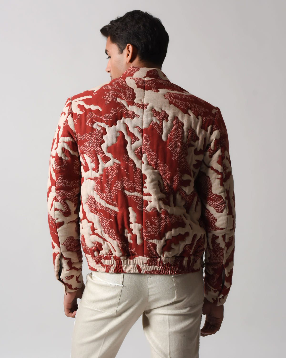 Hand-Quilted Camouflage Shadow Jacket - image 3