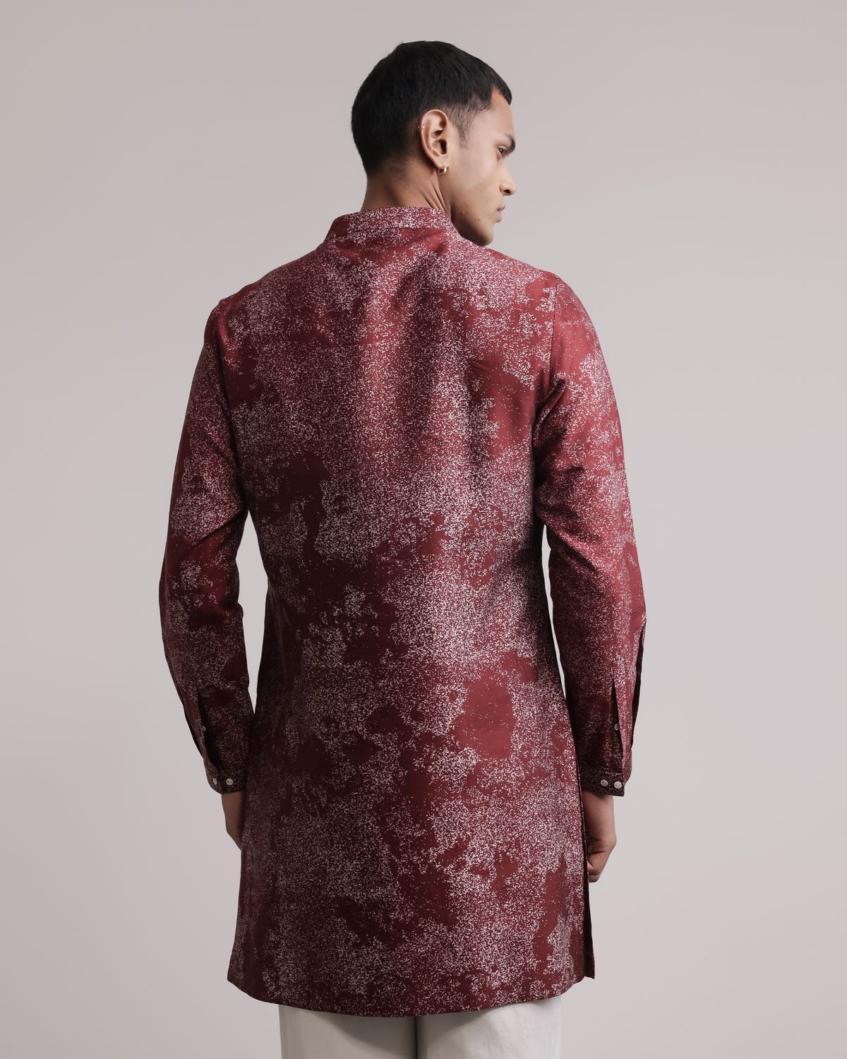 Dust Print Silk Kurta - image 2