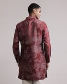 Dust Print Silk Kurta view 2