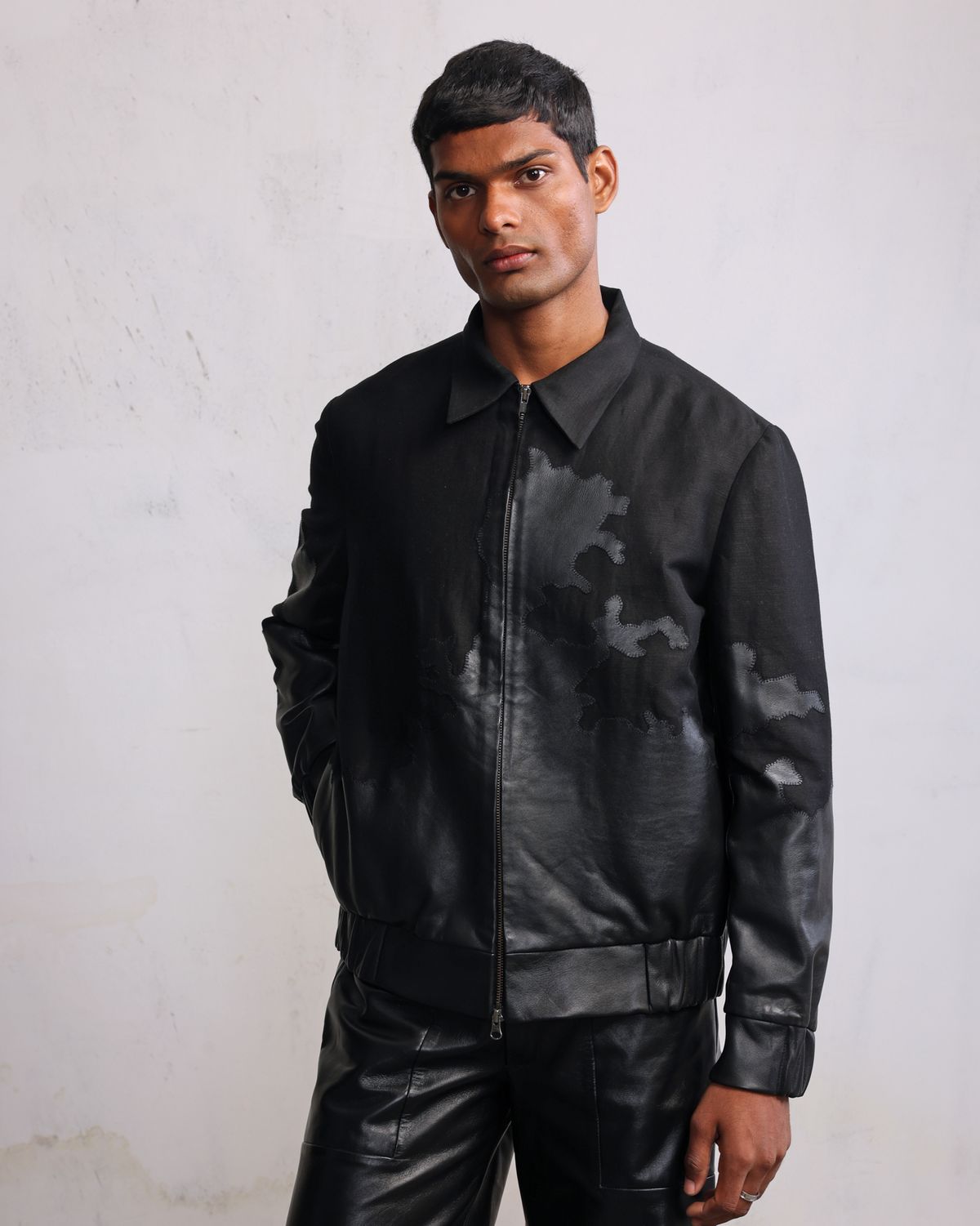 Tattered Terrain bomber jacket - image 3
