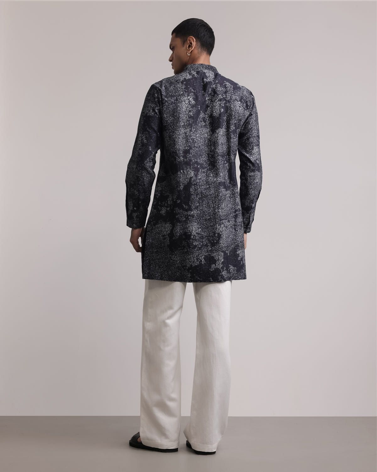 Dust Print Silk Kurta - image 2