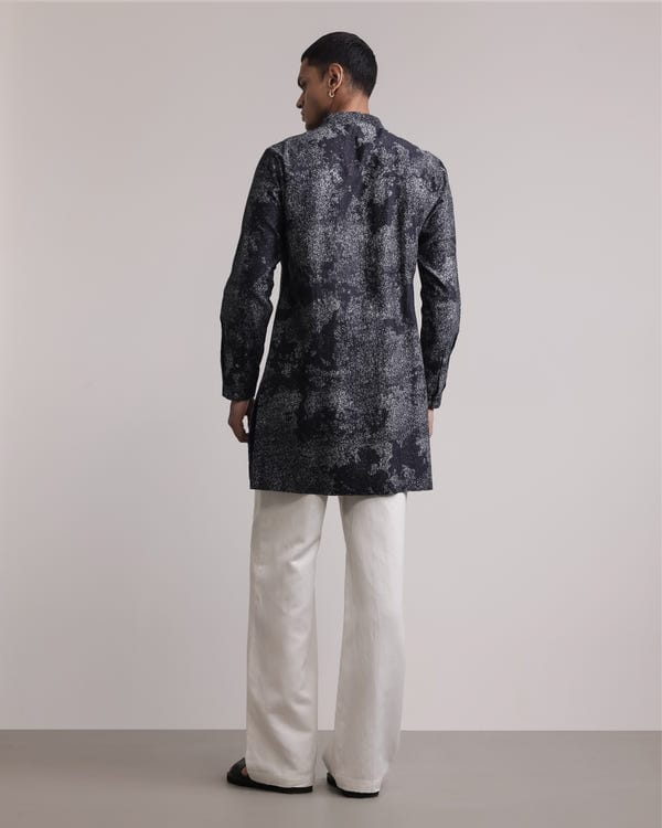 Countrymade India — Dust Print Silk Kurta