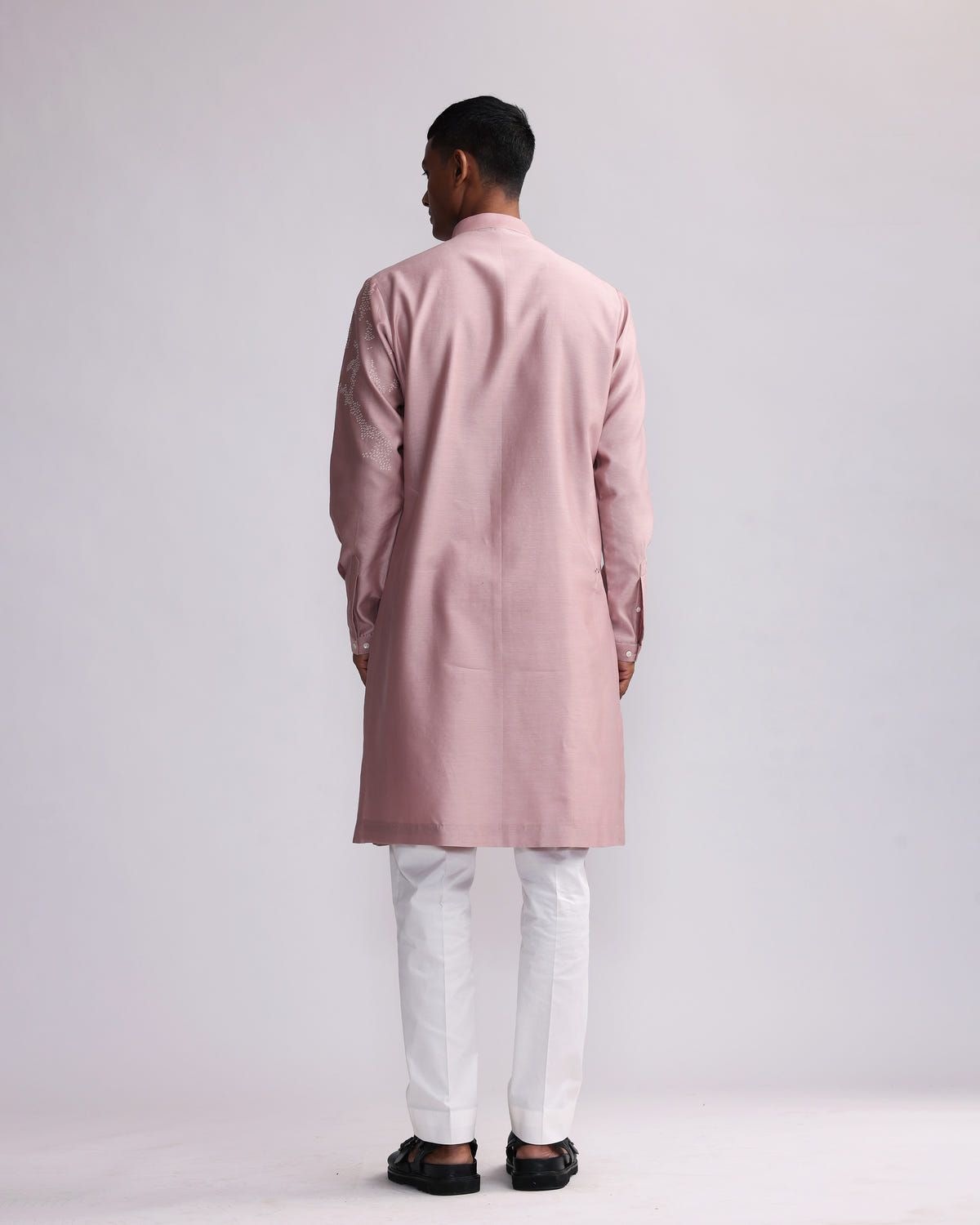 SHADOW CAMO PLACEMENT FRONT OPEN KURTA SET - image 2