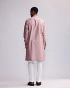 SHADOW CAMO PLACEMENT FRONT OPEN KURTA SET view 2