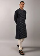 Diamond Embroidered Kurta Set view 1