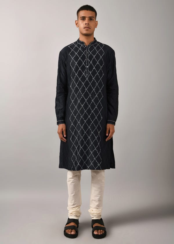 Countrymade India — Diamond Embroidered Kurta Set