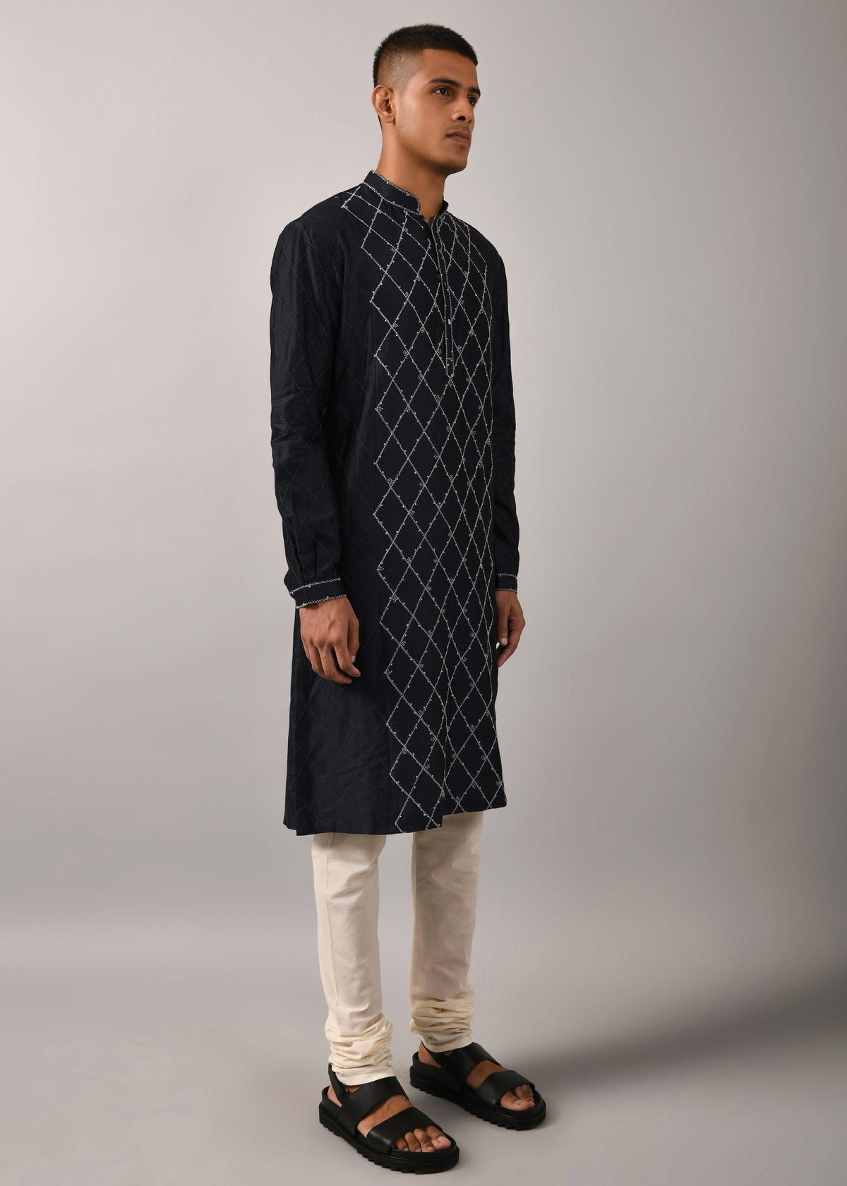 Diamond Embroidered Kurta Set - image 3