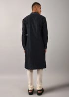 Diamond Embroidered Kurta Set view 4