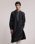 Fractured Lines Kurta Set view 3