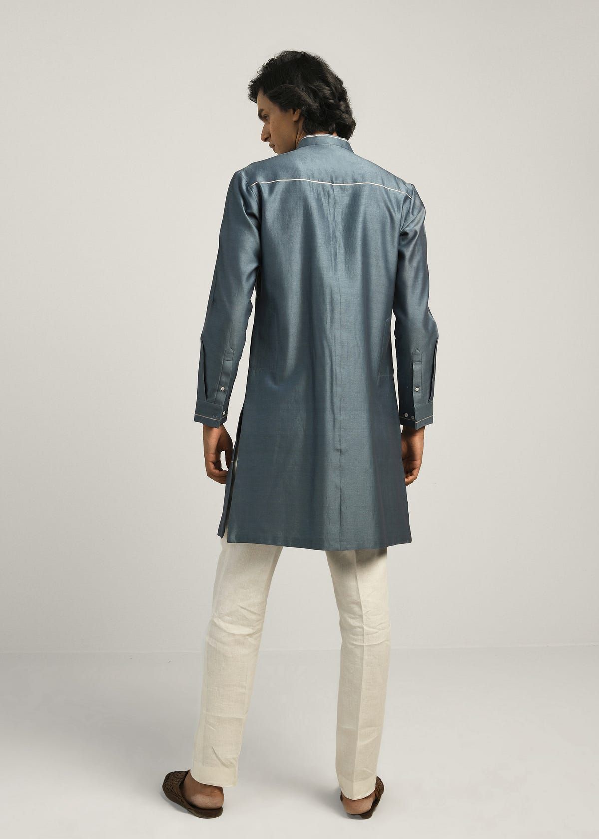 Patchwork Block Kurta Set - image 3