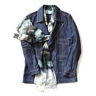Camouflaged clouds scarf view 1