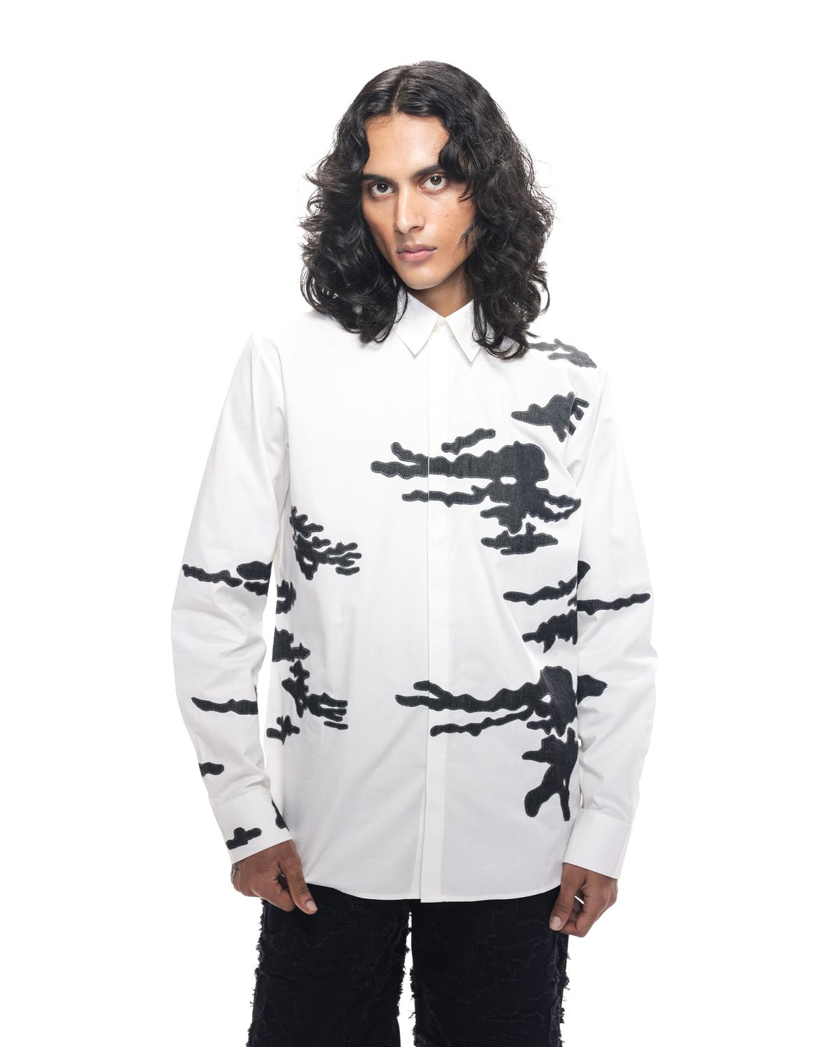 Burnt Camo Appliqué Shirt - image 1