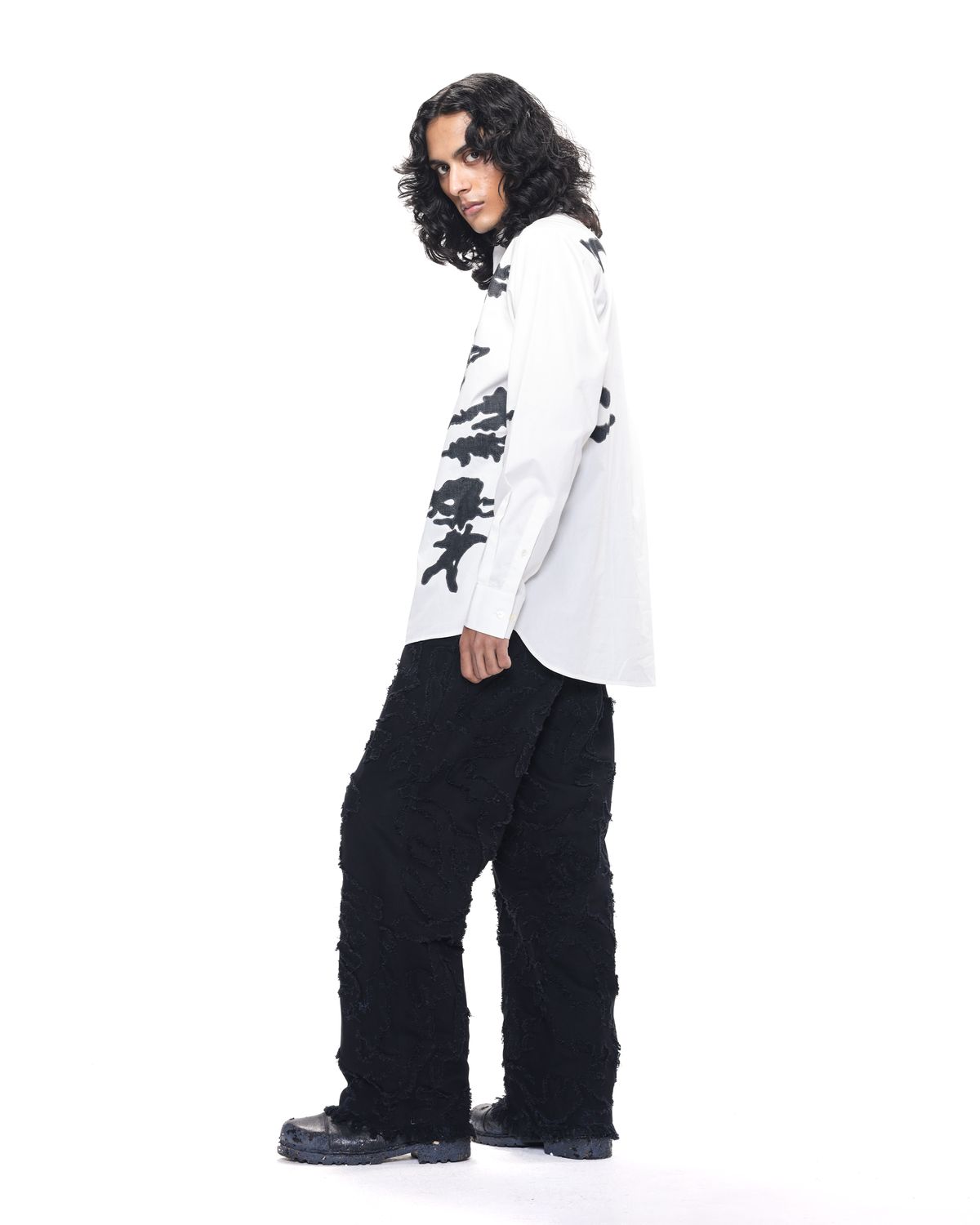 Burnt Camo Appliqué Shirt - image 4