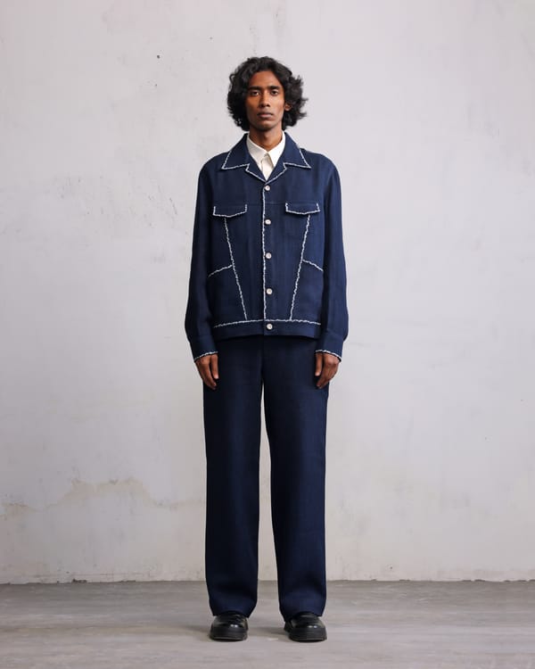Countrymade India — Fractured seam detail jacket