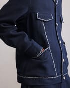 Fractured seam detail jacket view 3