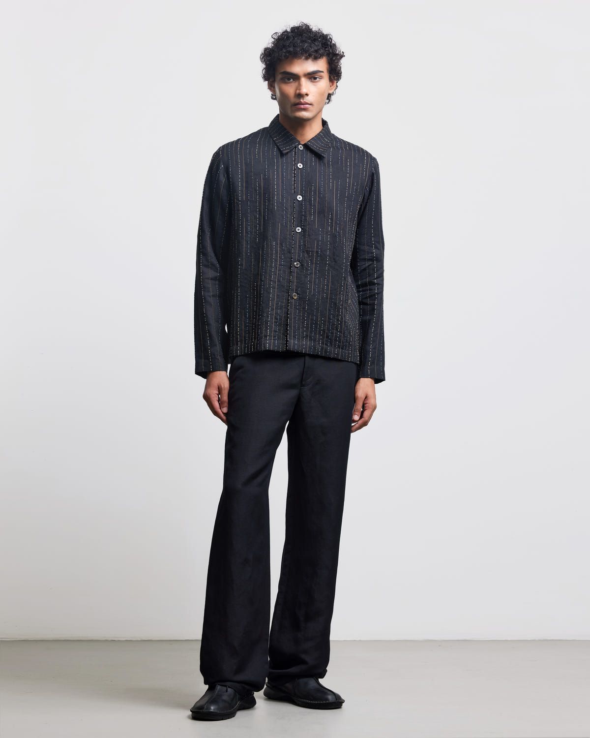 THREE LINE STITCH OVERSHIRT - image 2