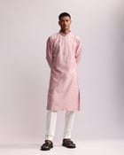SHADOW CAMO HAND EMBROIDERED KURTA SET view 1
