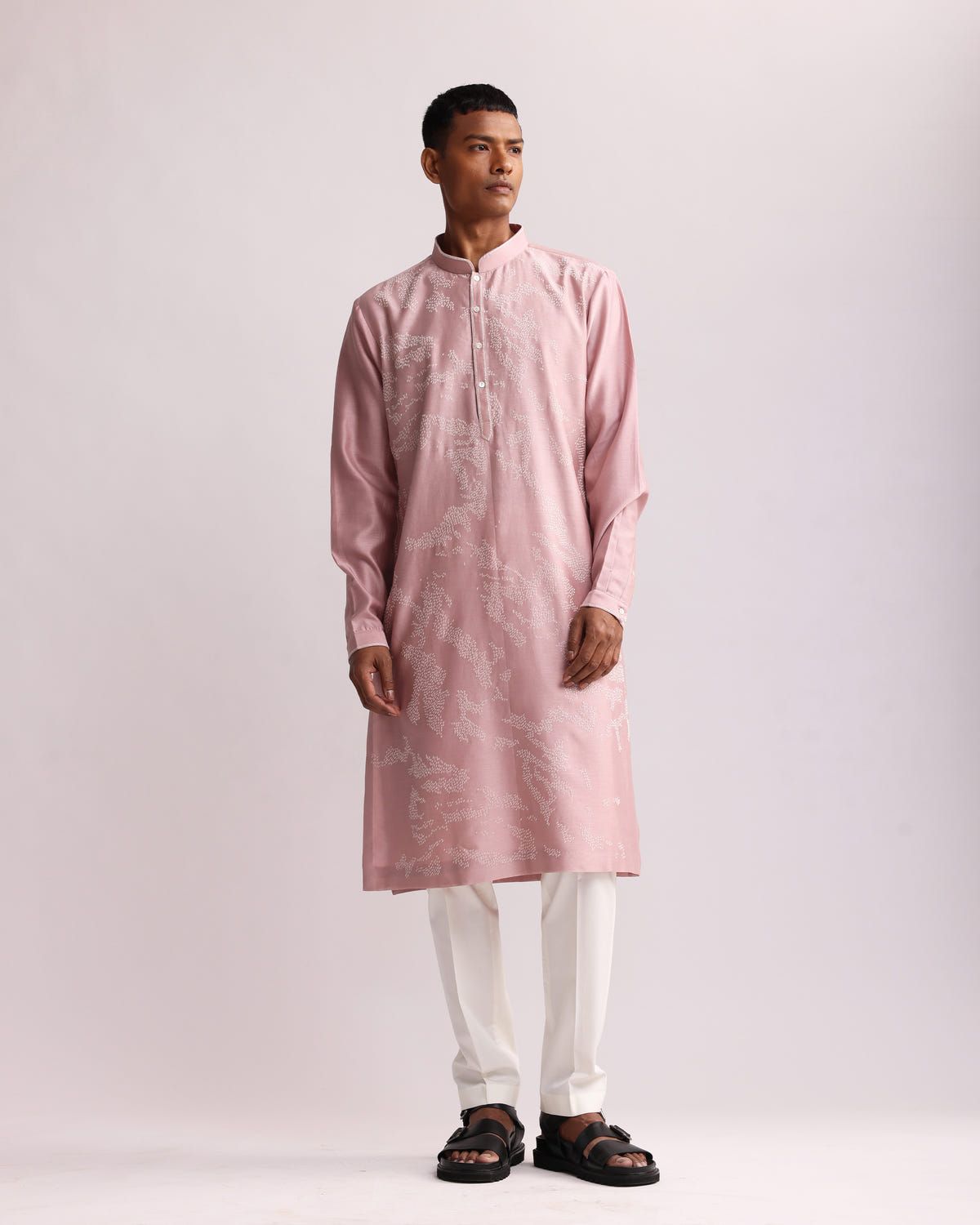 SHADOW CAMO HAND EMBROIDERED KURTA SET - image 4