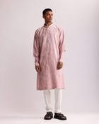 SHADOW CAMO HAND EMBROIDERED KURTA SET view 4